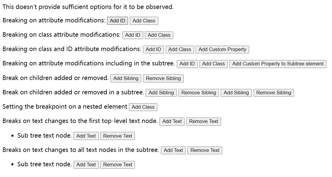 Break On Element